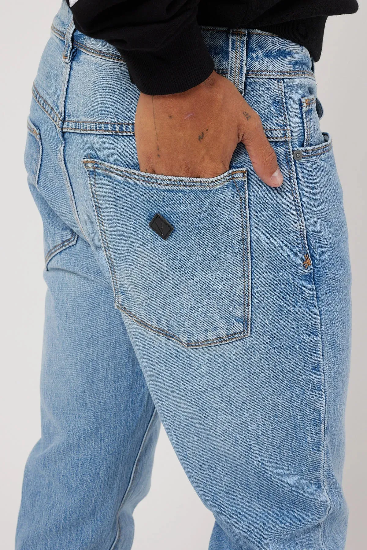Abrand A Dropped Slim Jean - Dexter Blue