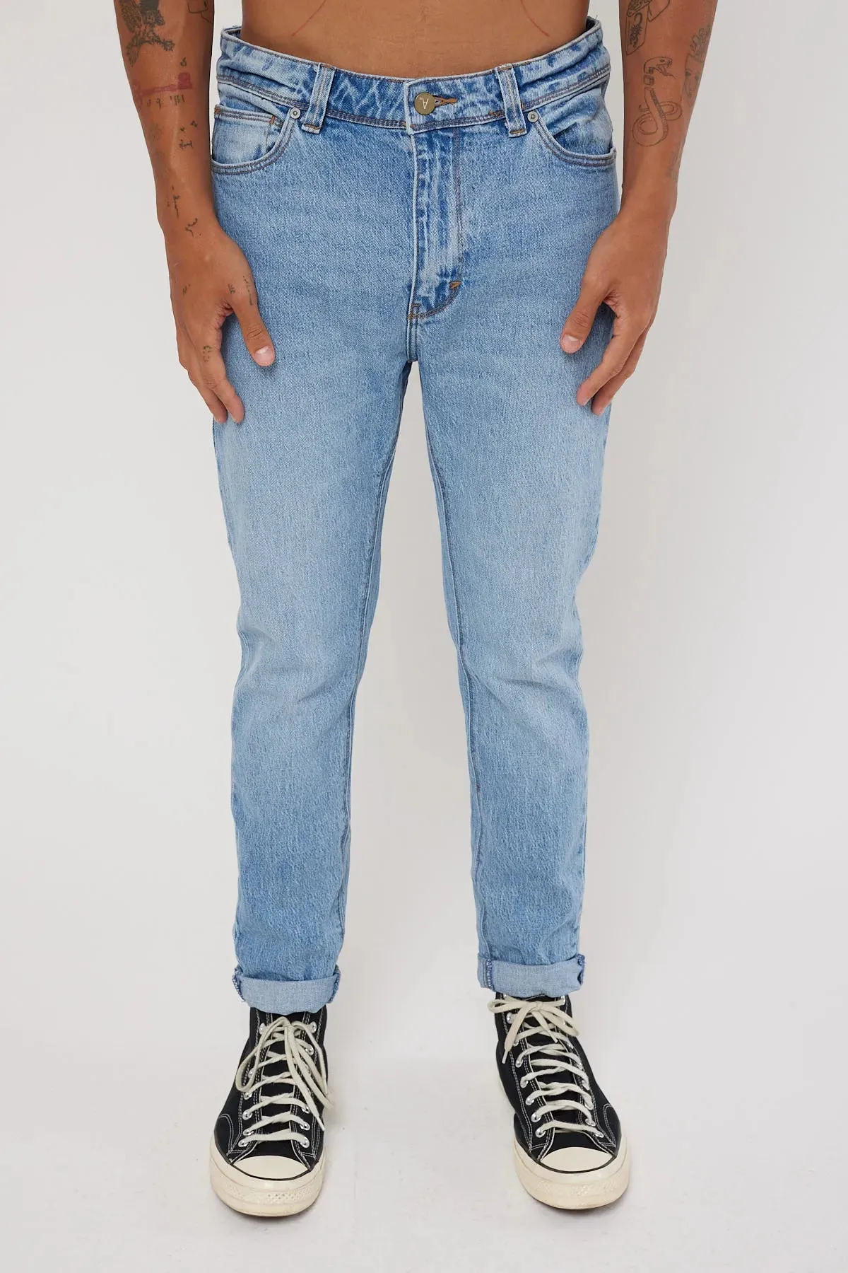 Abrand A Dropped Slim Jean - Dexter Blue