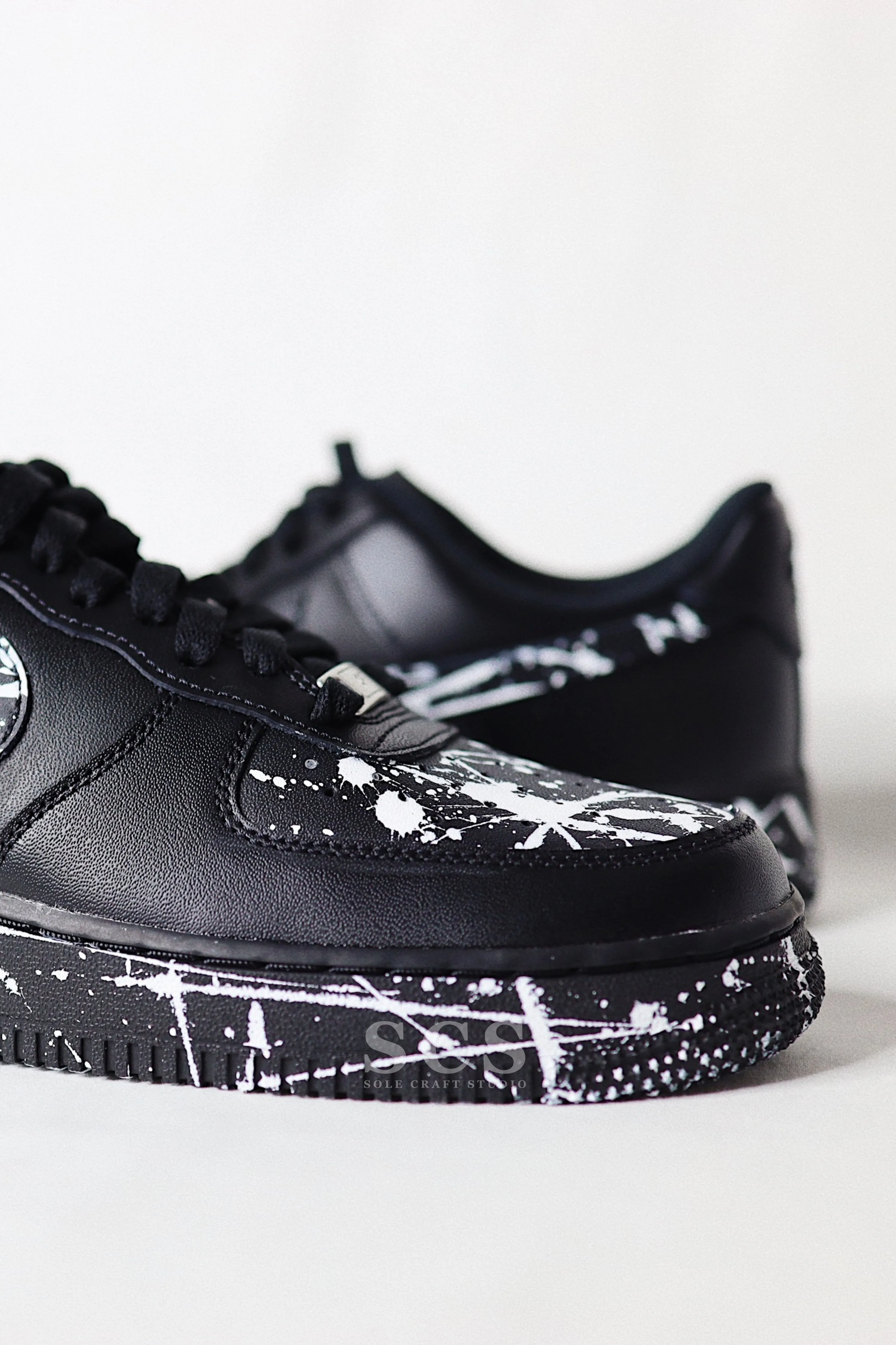 AF1 Black Splatter