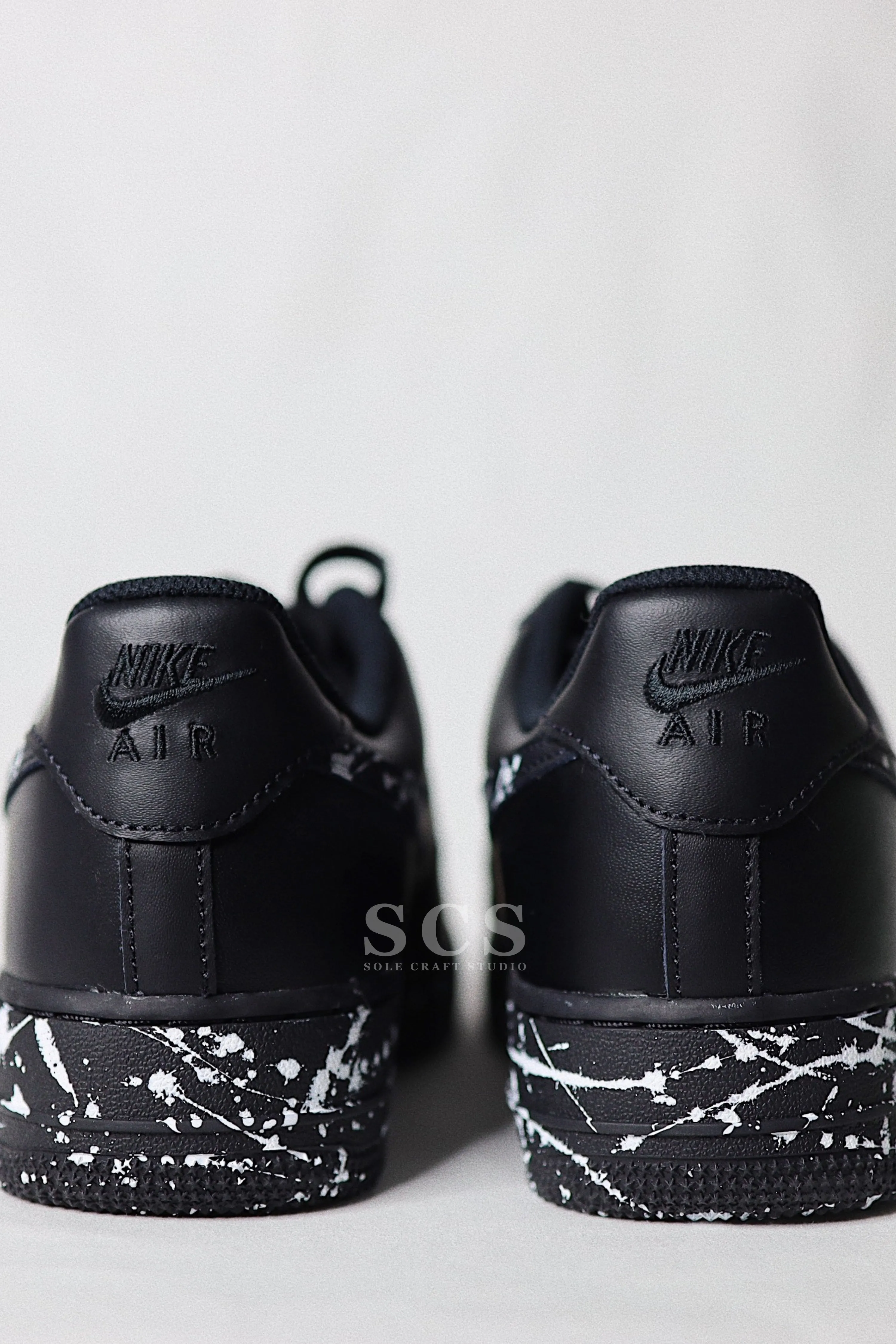 AF1 Black Splatter