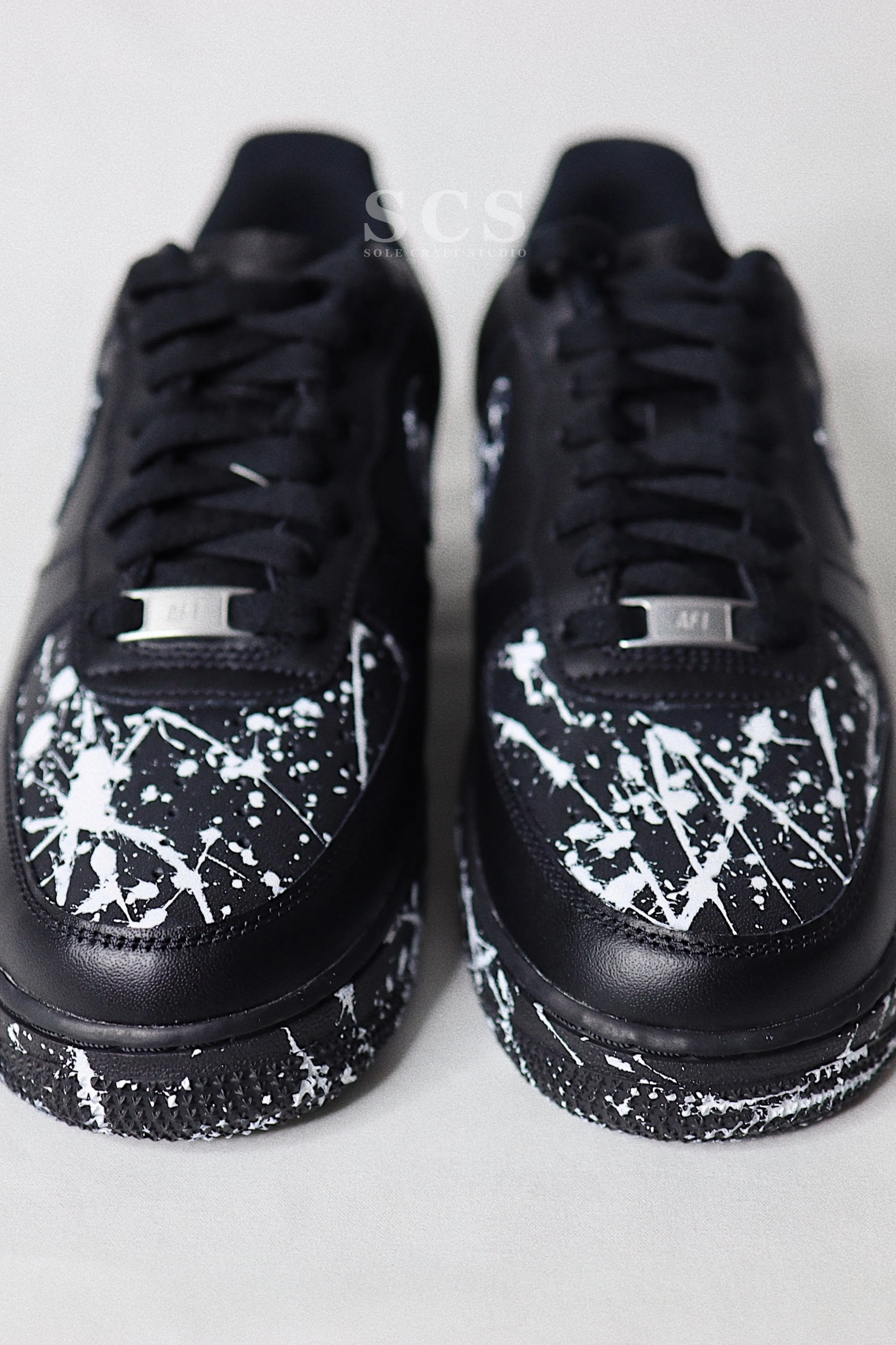 AF1 Black Splatter