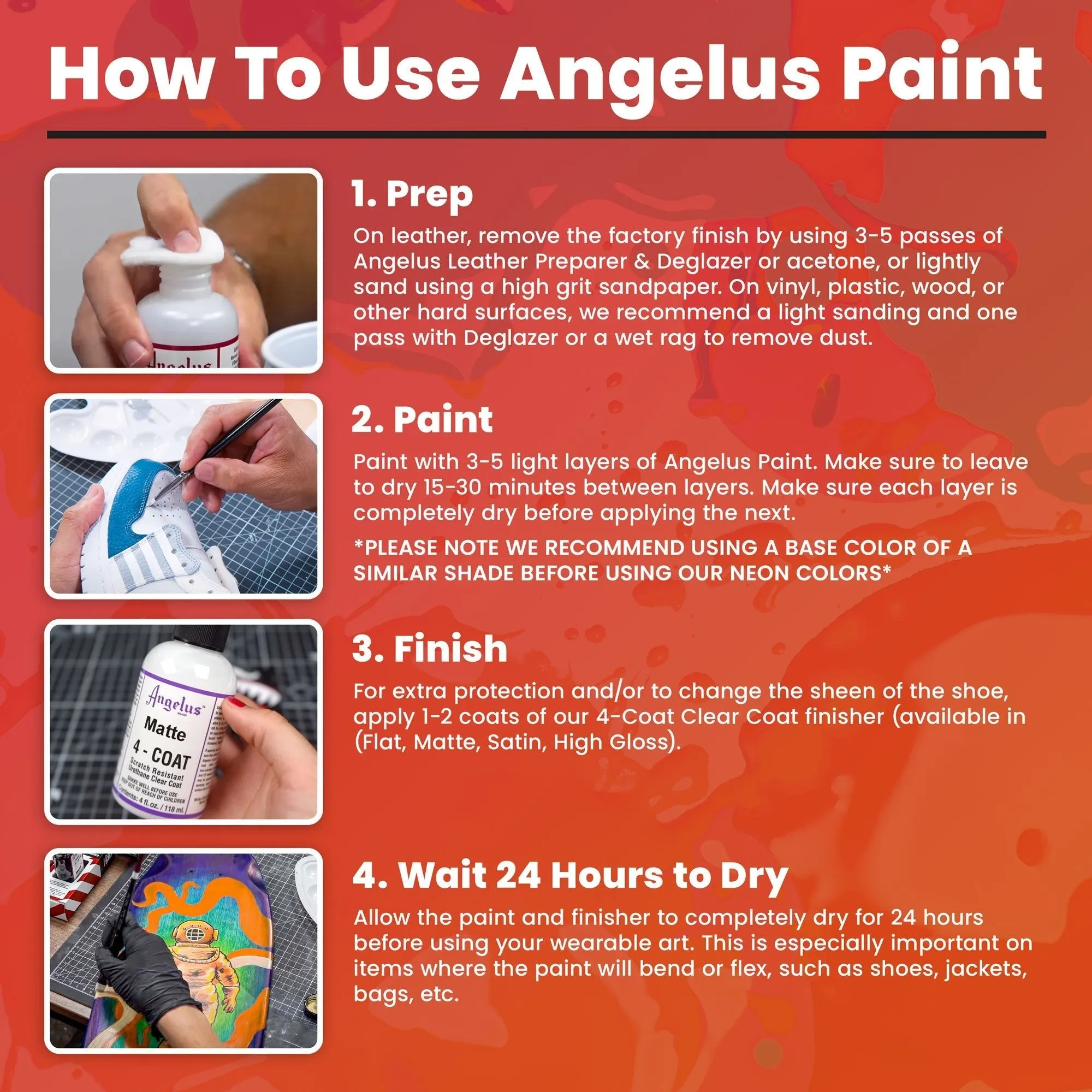 Angelus Dark Blue Paint