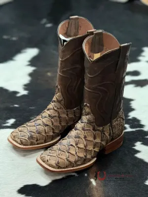 BOTAS DILIGENCIA ARAPAIMA PIRARUCU CAMEL MATTE