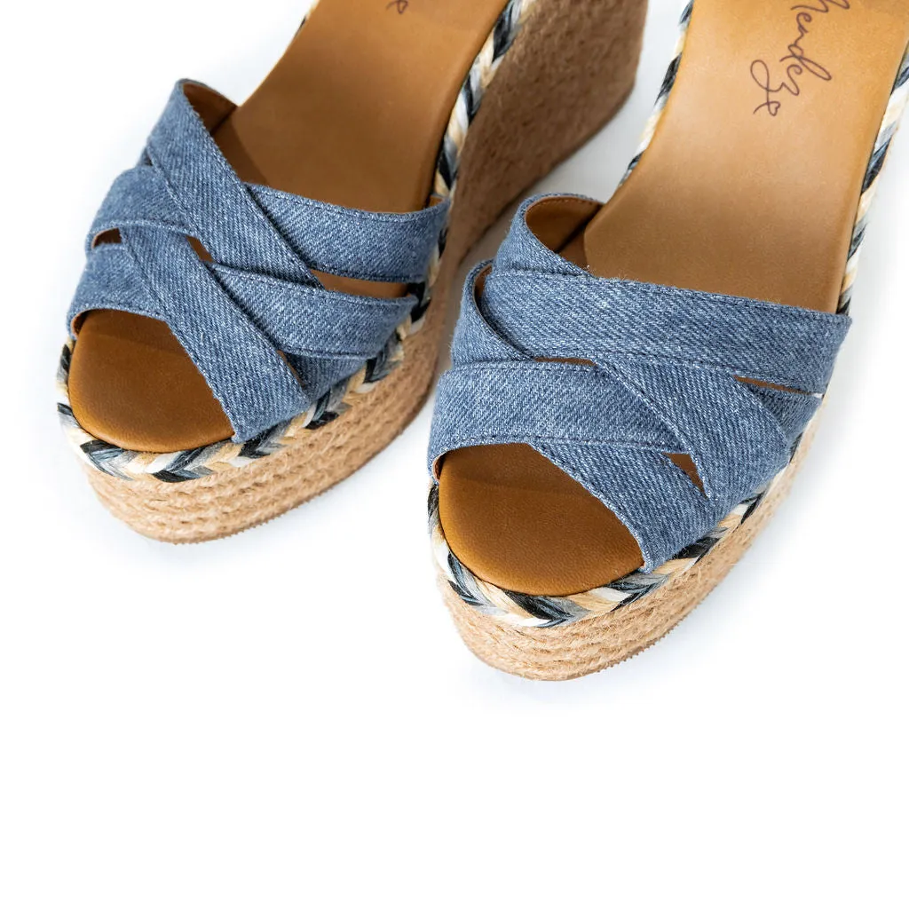 Claudine Sandals - Denim