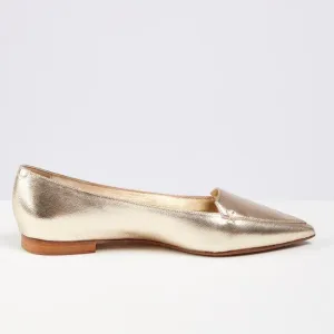 Izzy Platino Gold Flats