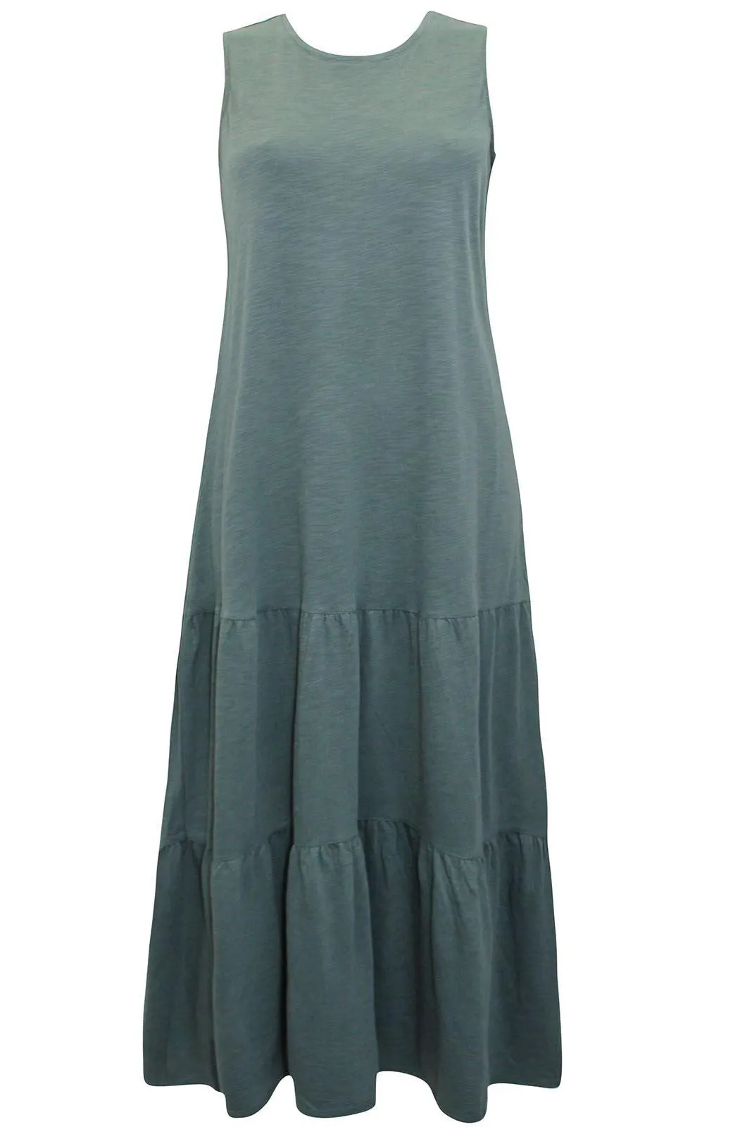 Khaki Tiered Maxi Dress