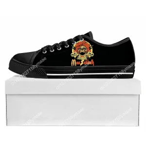 Mac Sabbath Unisex Low Top Sneakers: Retro-Inspired Canvas Shoes for Men, Women, and Teens