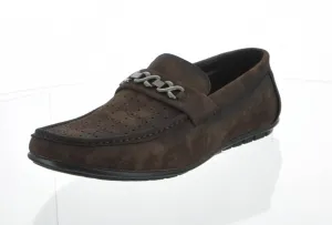 MEN'S SHOES COFFEE PU MOCCASINS OH1802-11
