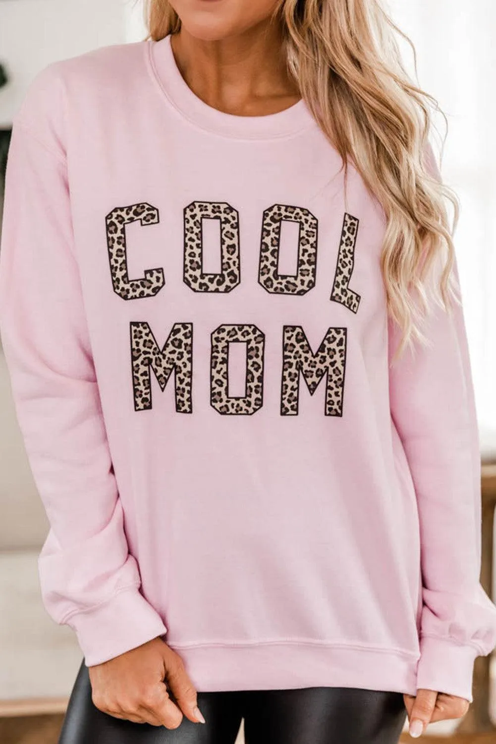 Merry Christmas Graphic Print Long Sleeve Sweatshirt