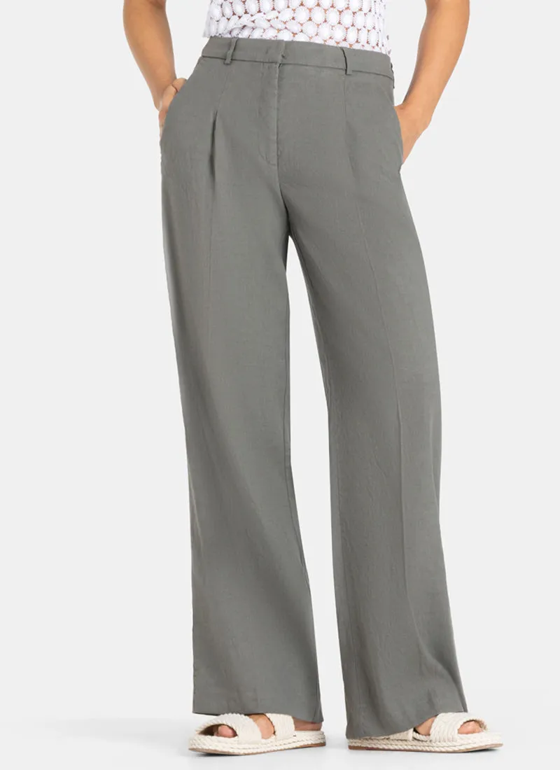 Mira Stretch-Linen Pant