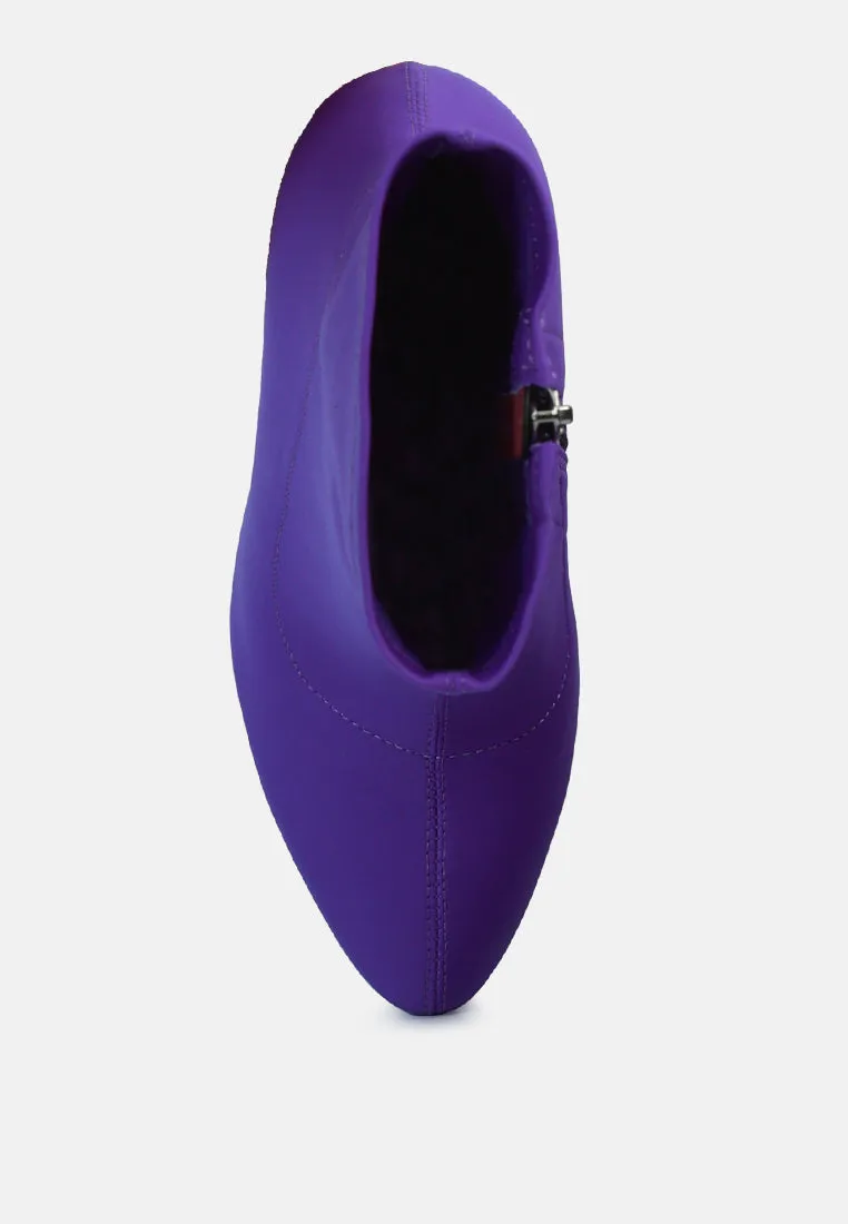 patotie lycra high heel ankle boots