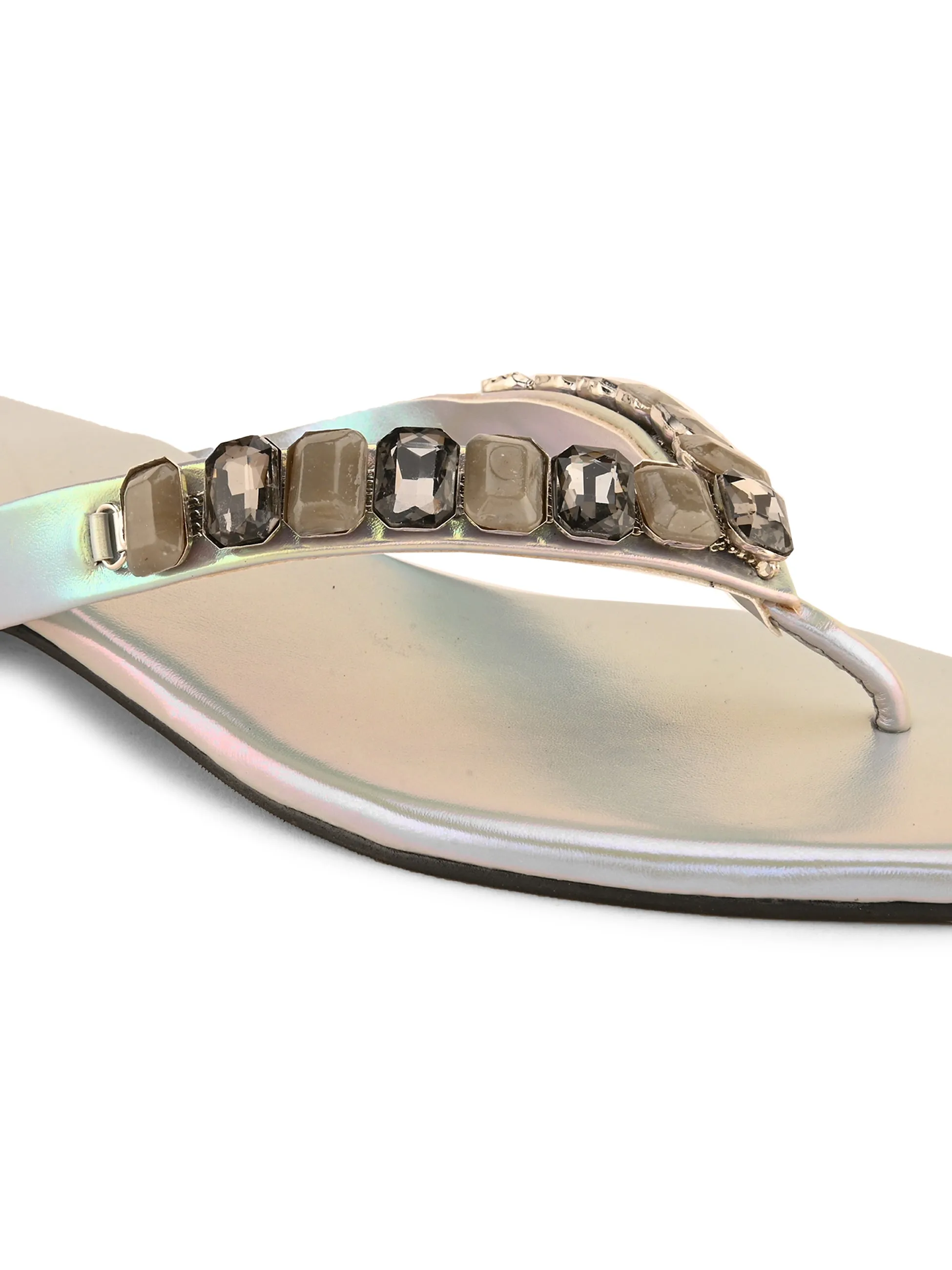 Pelle Albero Grey Slipons for Women