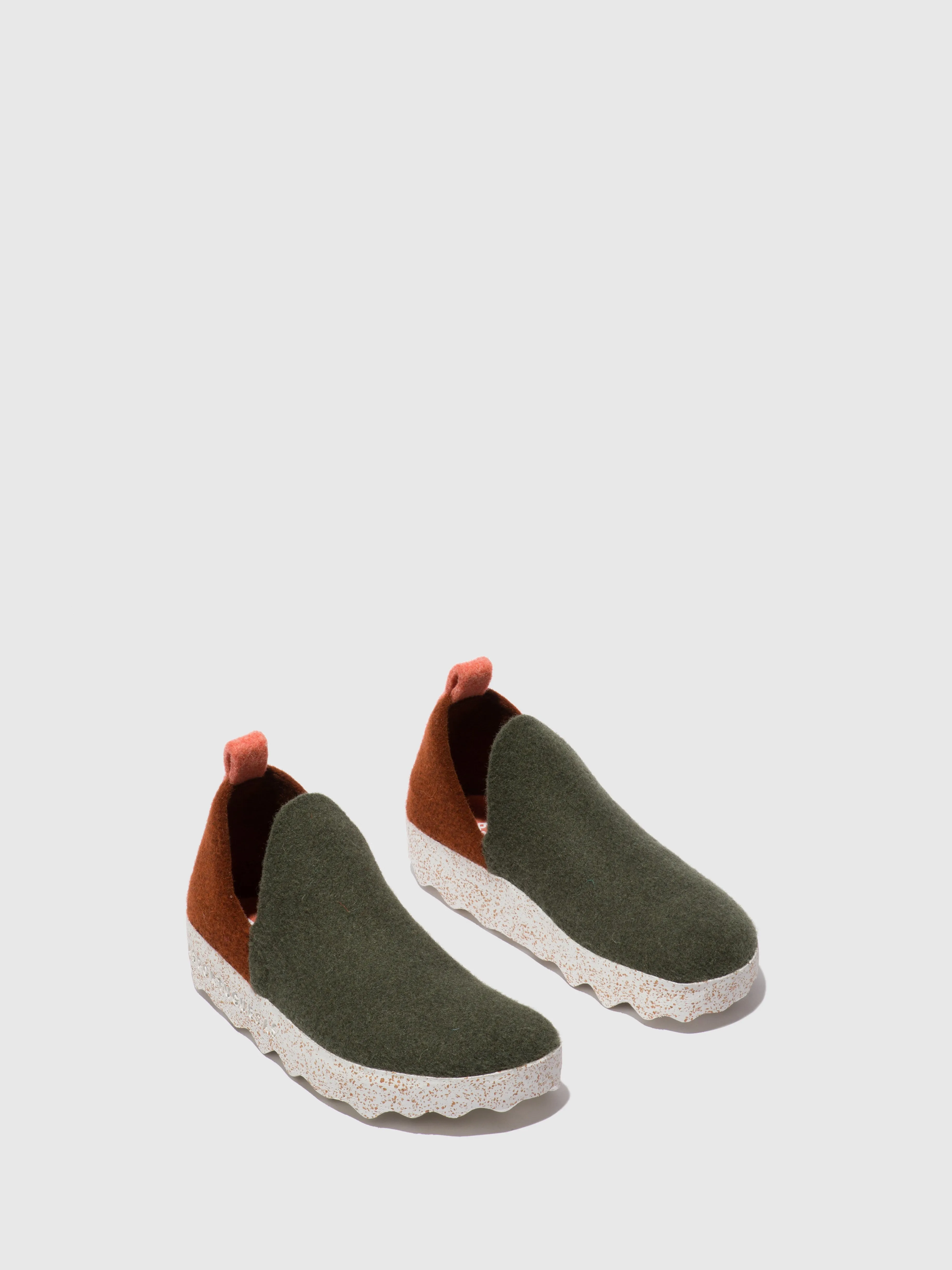 Round Toe Shoes CITY GREY ORANGE