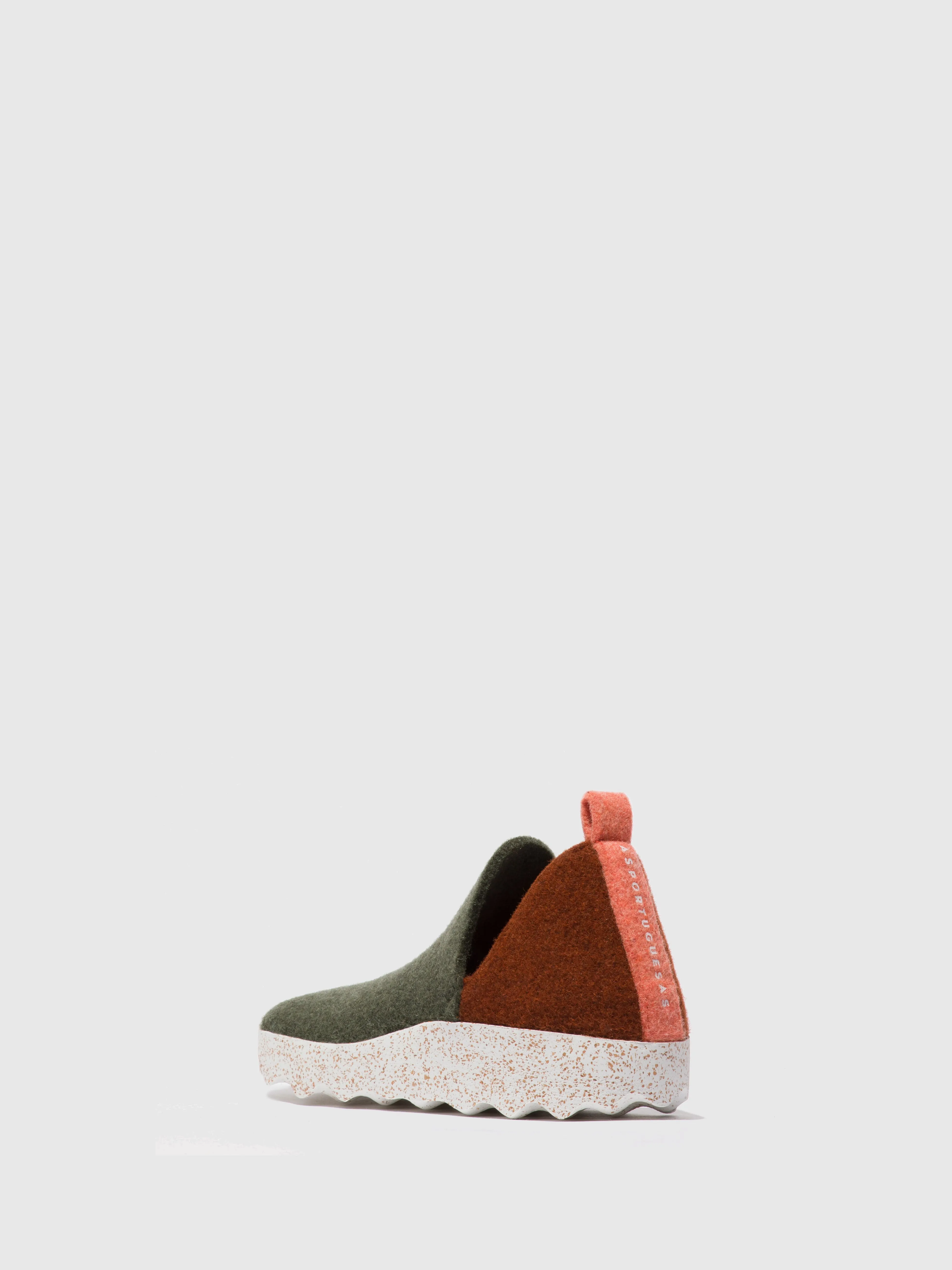 Round Toe Shoes CITY GREY ORANGE