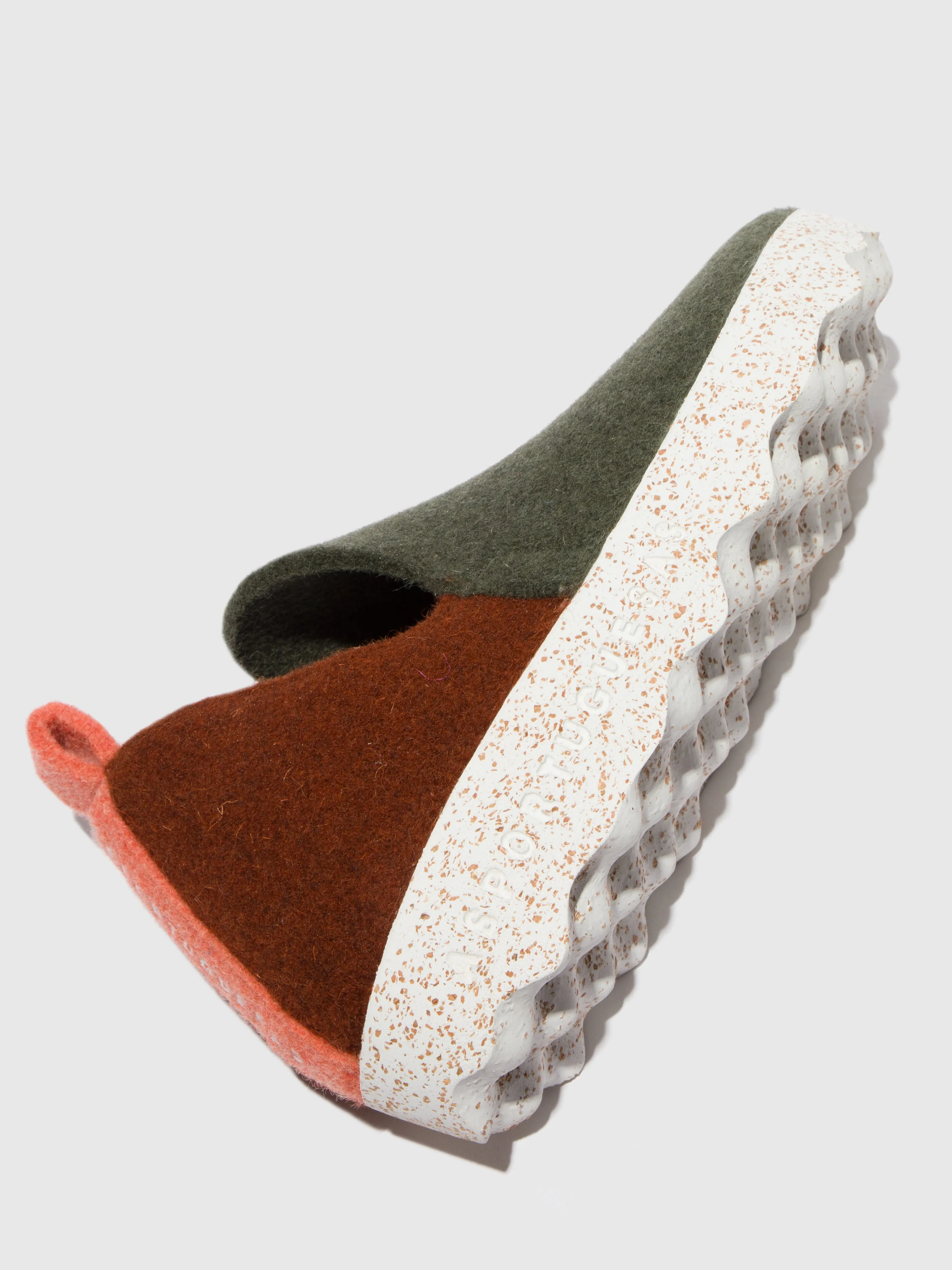 Round Toe Shoes CITY GREY ORANGE