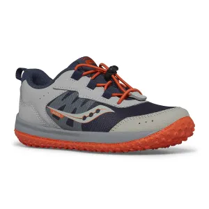 Saucony Aura KDZ | Grey/Orange/Navy Kids Sneakers