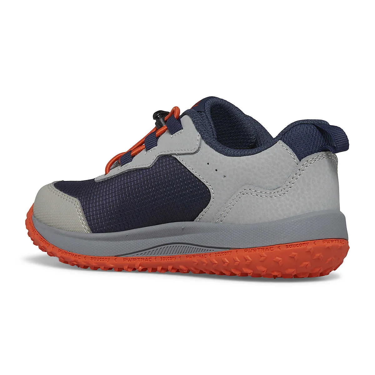 Saucony Aura KDZ | Grey/Orange/Navy Kids Sneakers