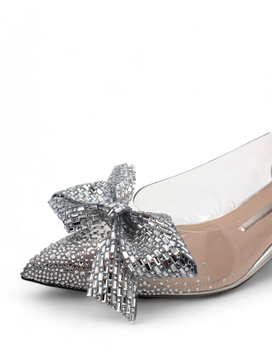 Starry Night Bow Vinyl Ballerina Flats
