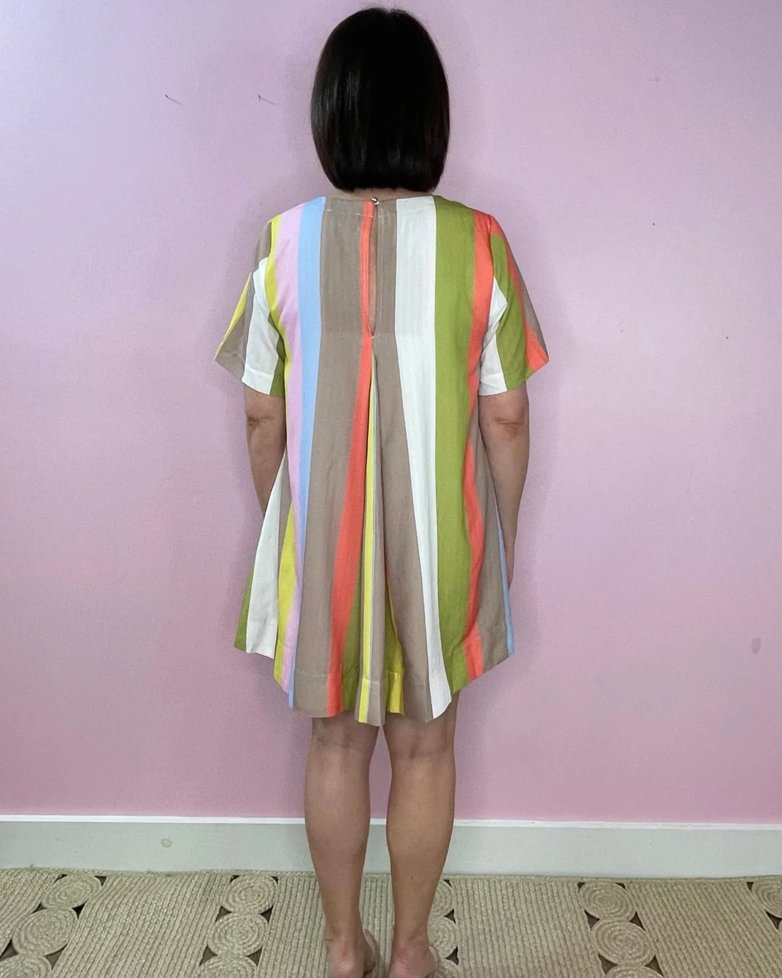 Sunset Stripes Shift Dress