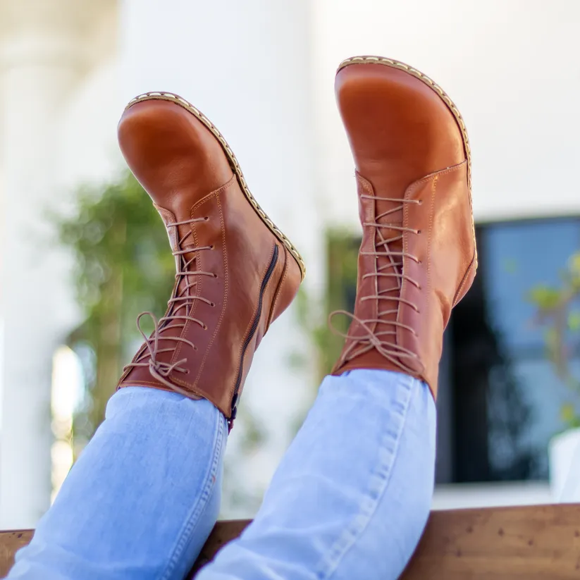 Tan Leather Drago Barefoot Boot