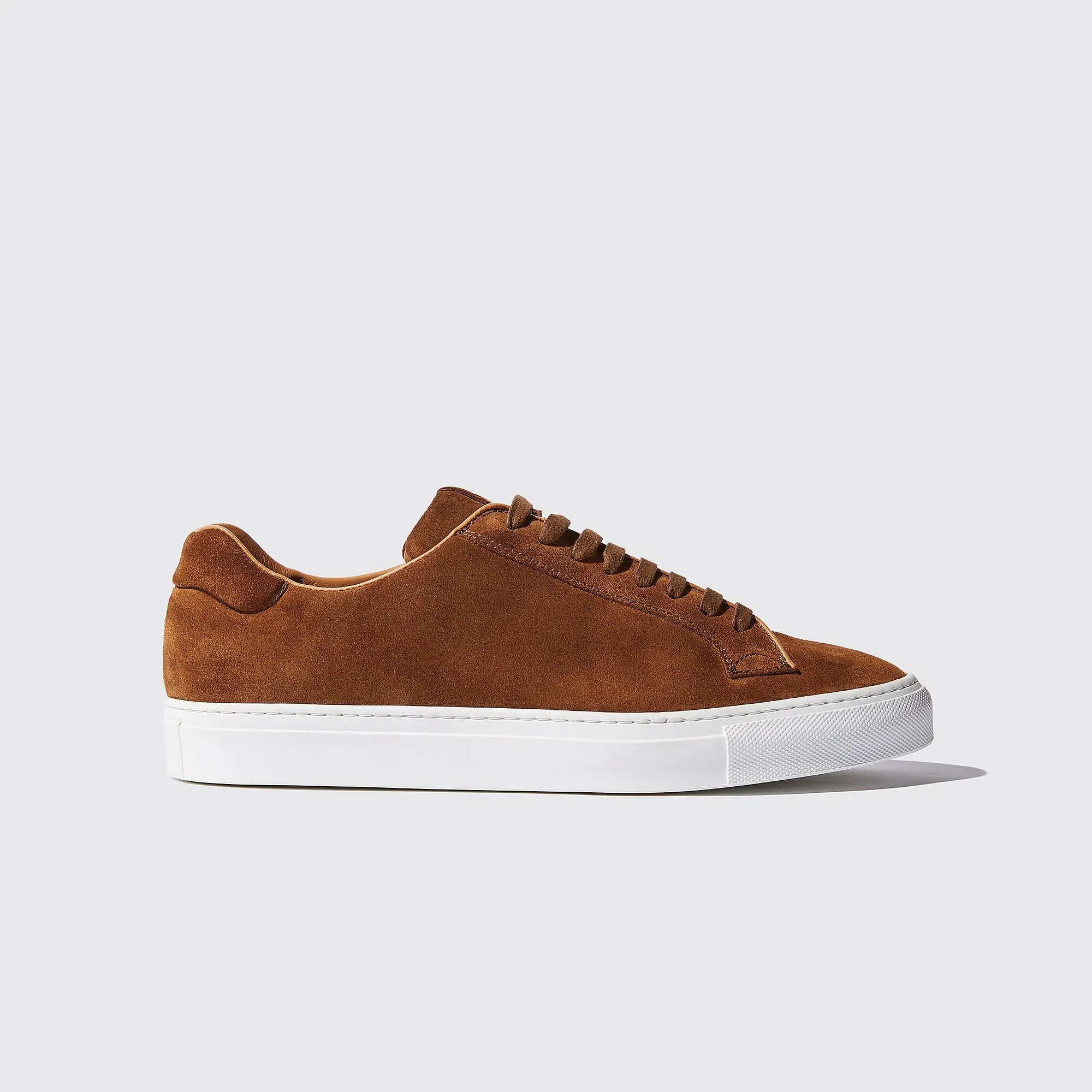 Tan Suede Logan Lace Up Sneakers - AW24