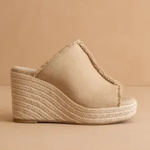 The Verona Frayed Hem Wedge