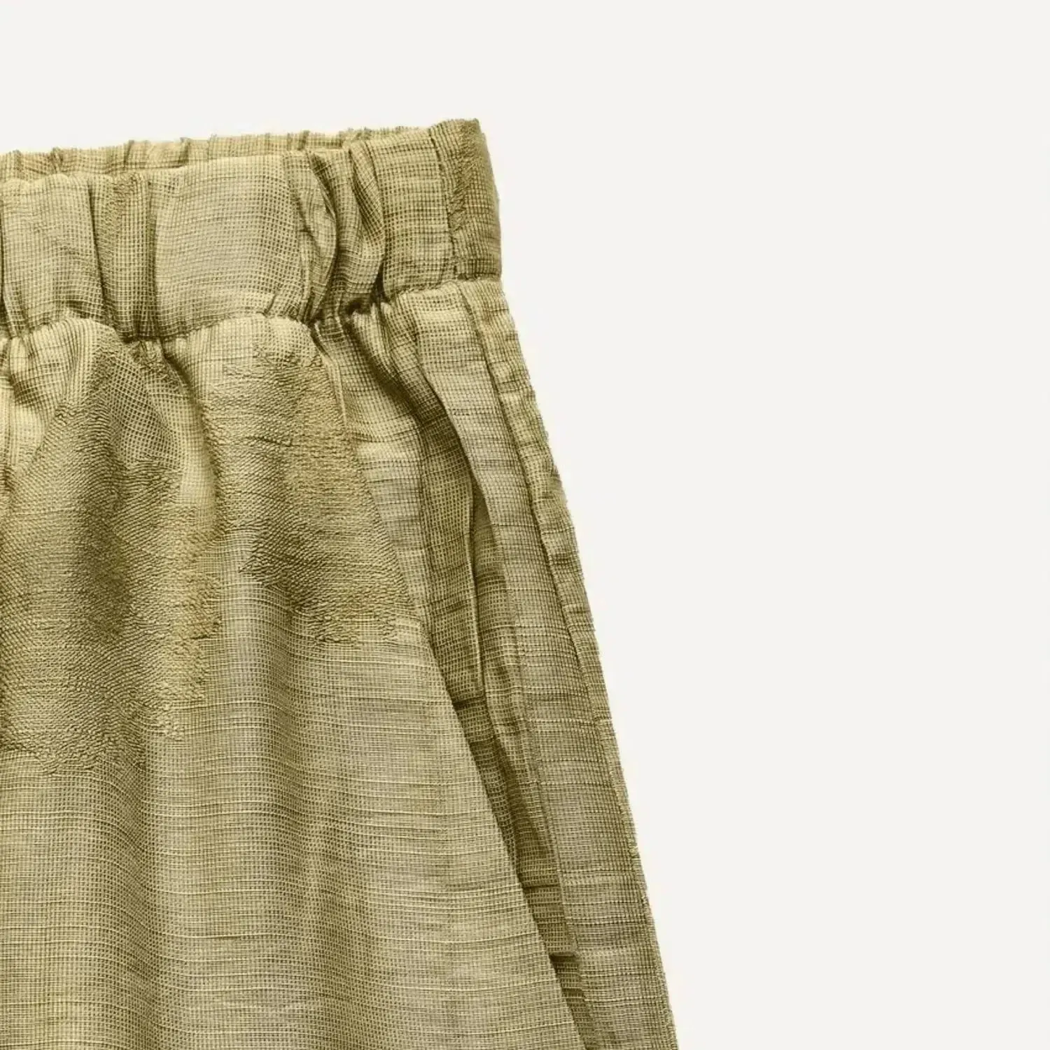 Tivara Boho Set – Olive green – Wide-leg high-waisted pants