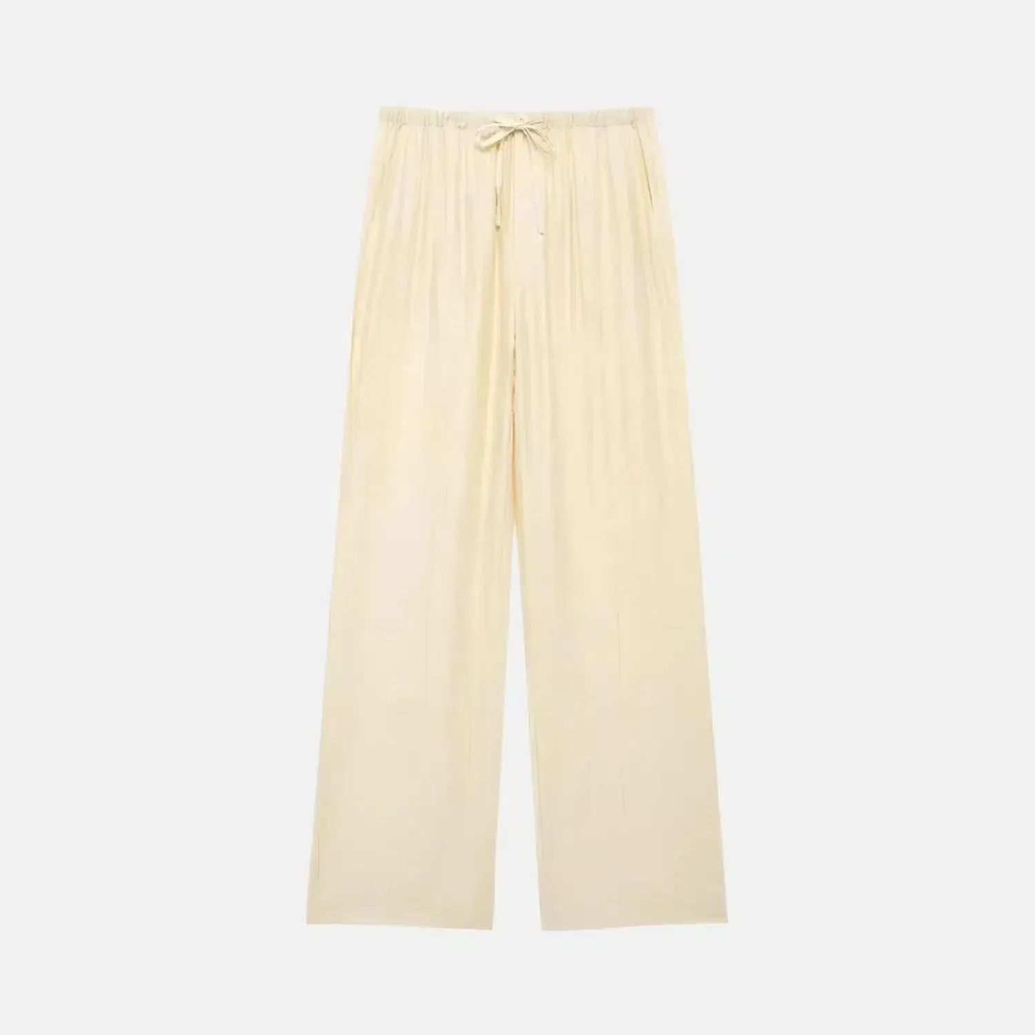 Tivara Boho Set – Olive green – Wide-leg high-waisted pants