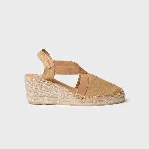 Toni Pons Ter Medium Wedge Vegan Espadrilles In Honey