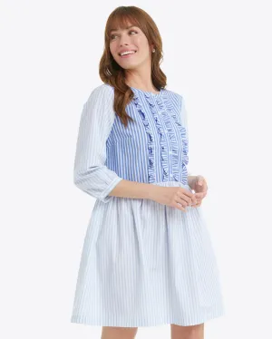 Wanda Dress in Mixed Stripe