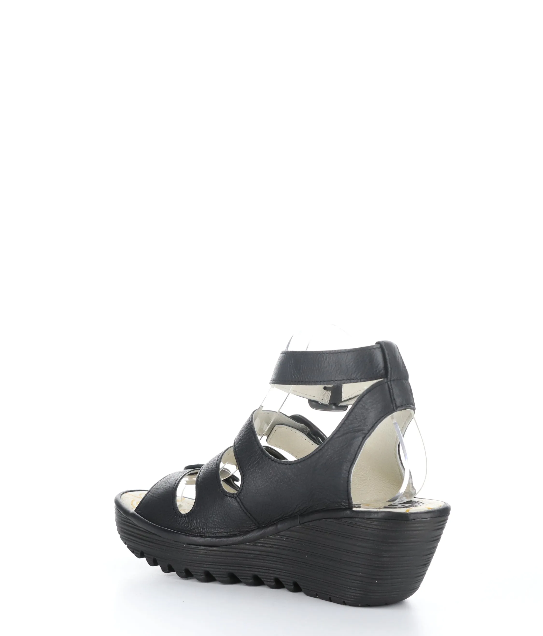 YORN388FLY BLACK Round Toe Shoes