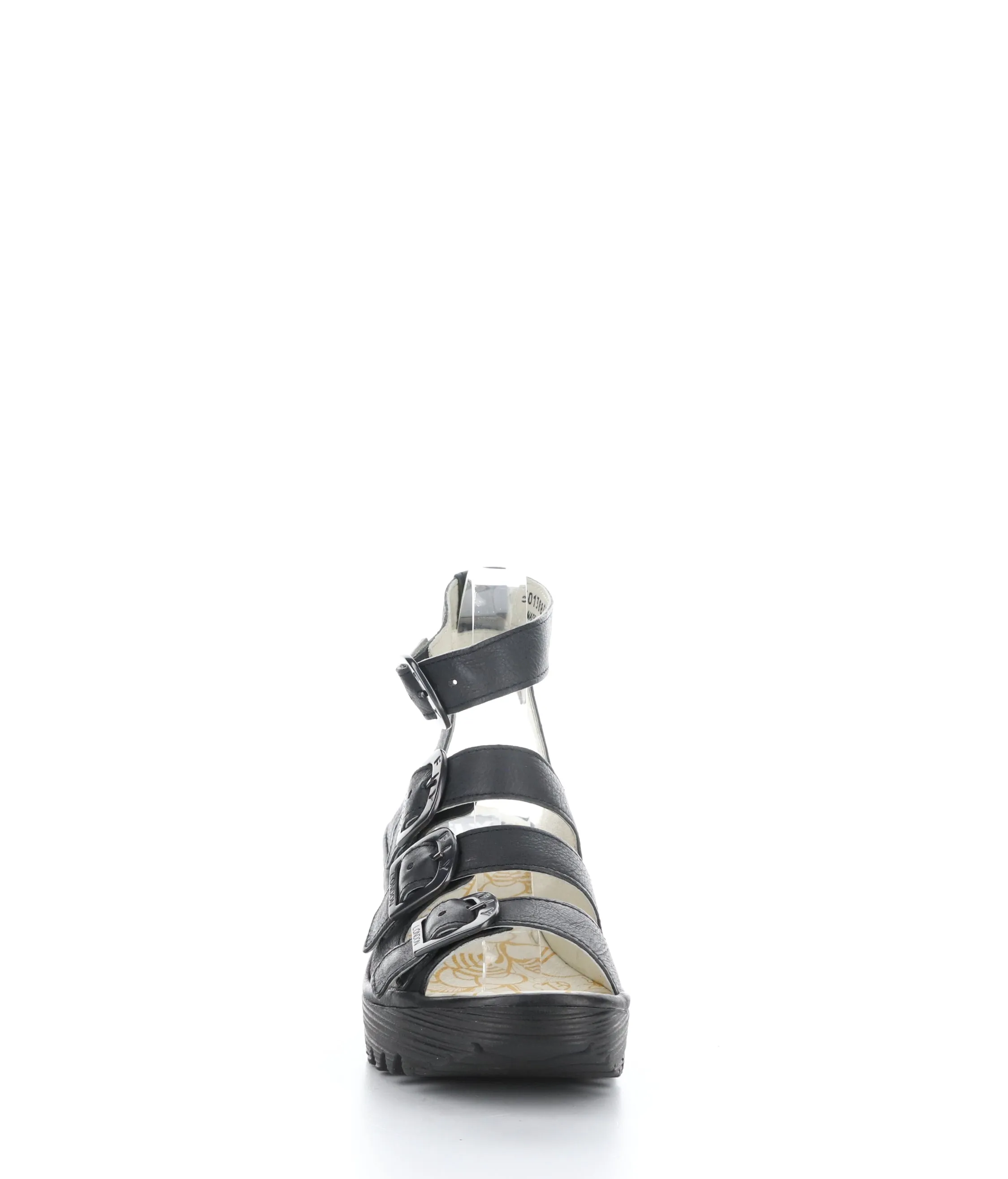 YORN388FLY BLACK Round Toe Shoes