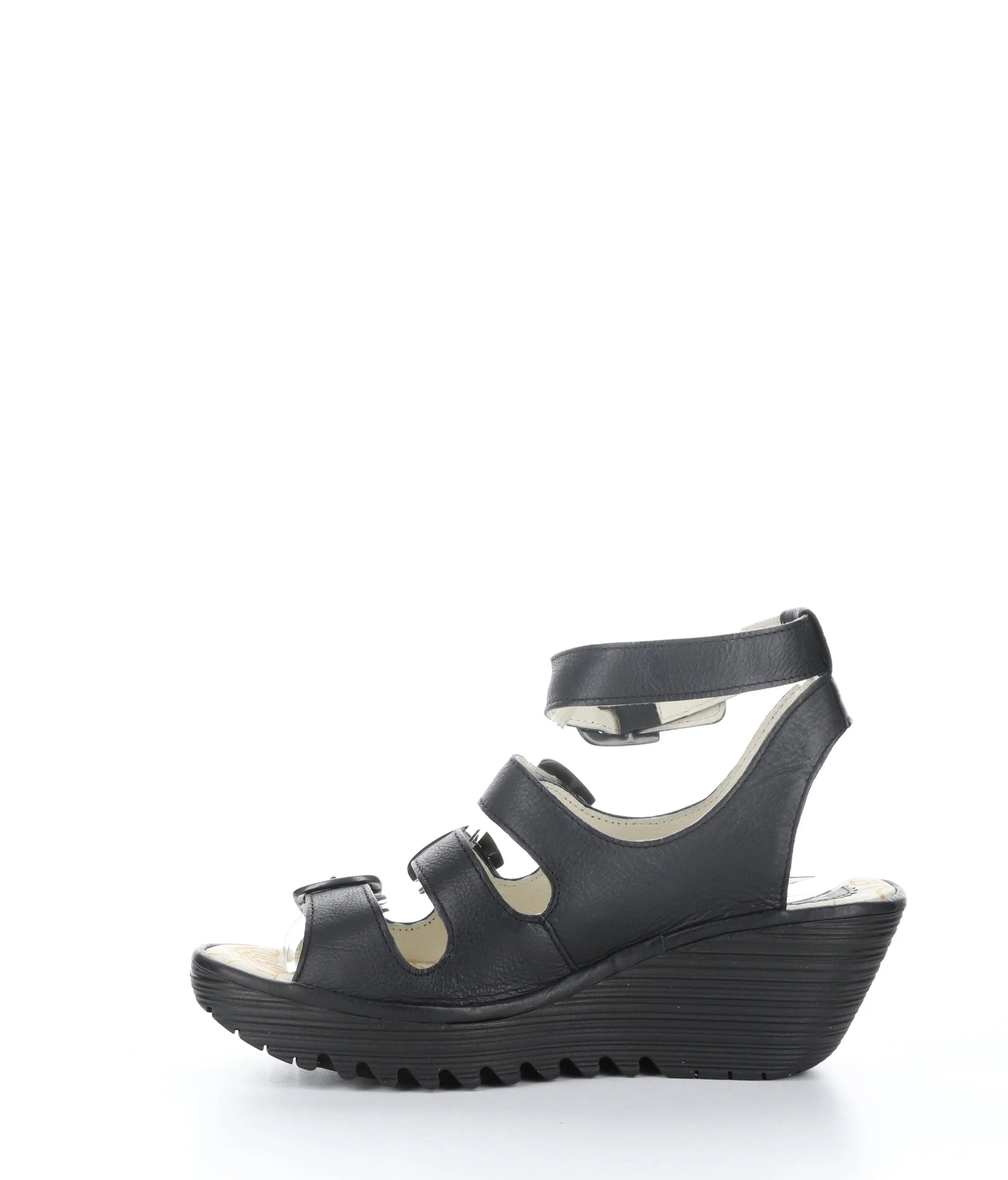YORN388FLY BLACK Round Toe Shoes
