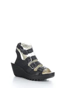 YORN388FLY BLACK Round Toe Shoes
