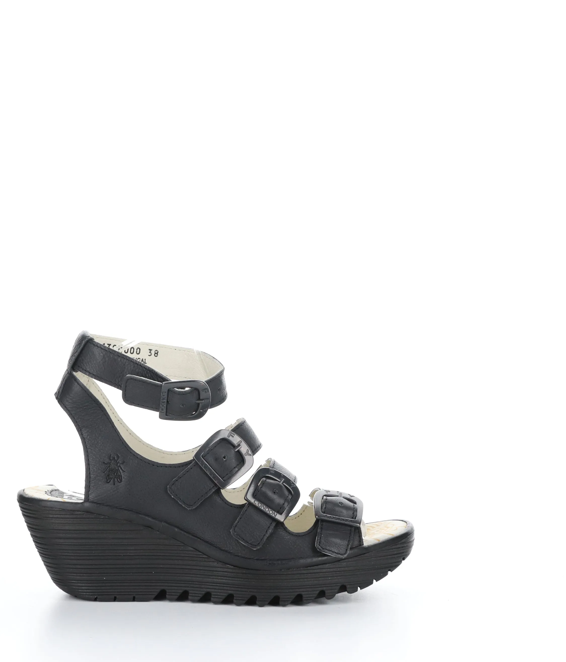 YORN388FLY BLACK Round Toe Shoes
